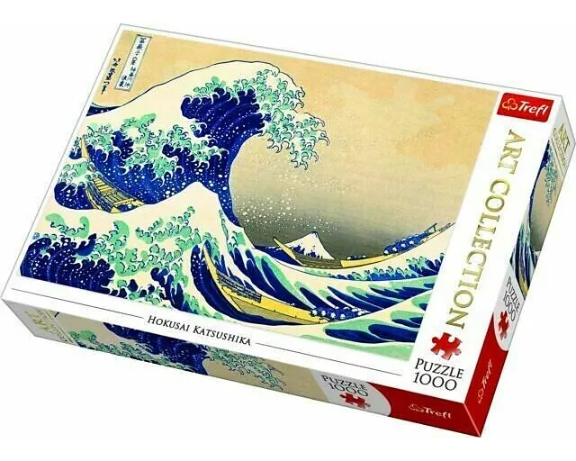 Puzzle 1000 - Hokusai Katsushika / Die Große Welle von Kanagawa