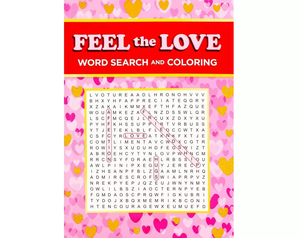 Feel the Love Word Search and Coloring