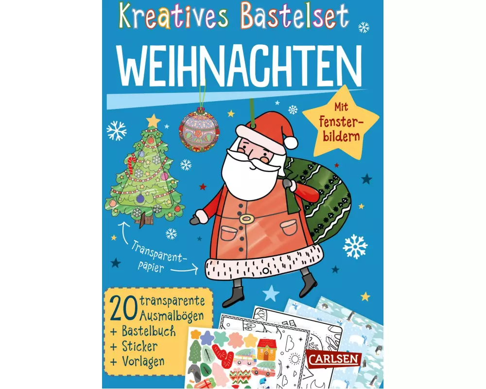 Bastelset für Kinder: Kreatives Bastelset: Weihnachten