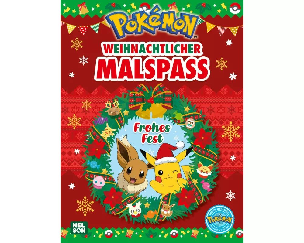 Pokémon Activity-Buch: Weihnachtlicher Malspaß