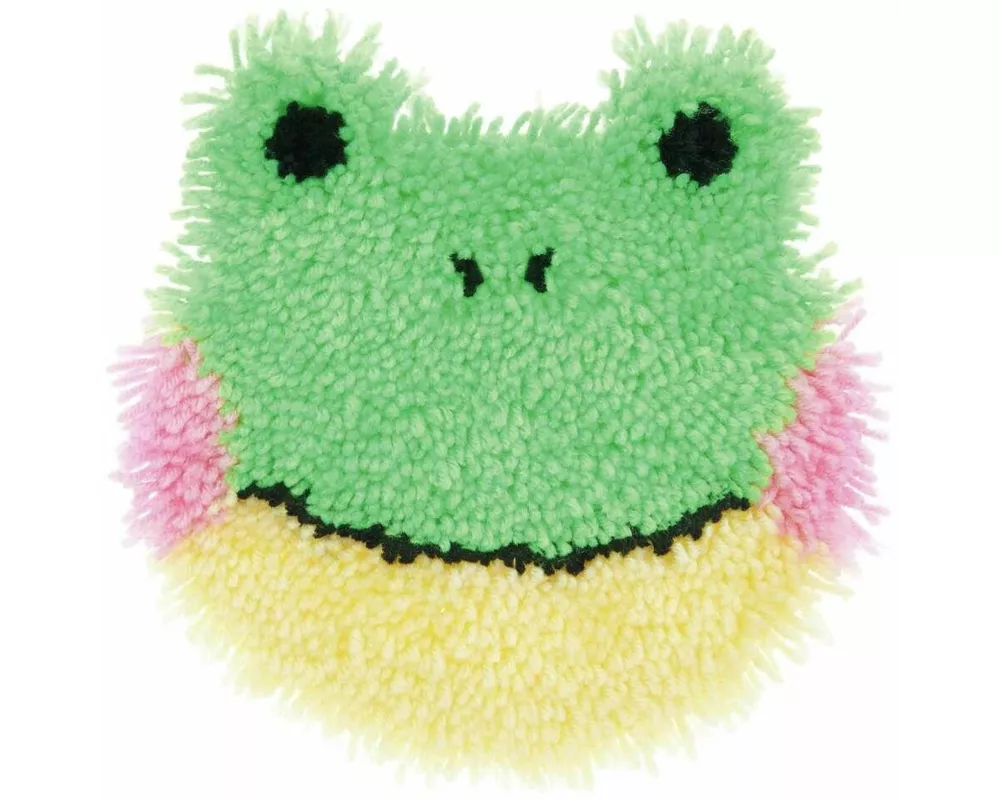 Rico Hooki Hooki, Knüpfset, Frosch, Wandbehang, 24x24cm