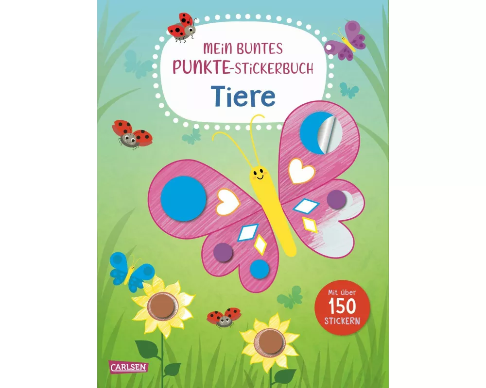 Mein buntes Punkte-Stickerbuch: Tiere