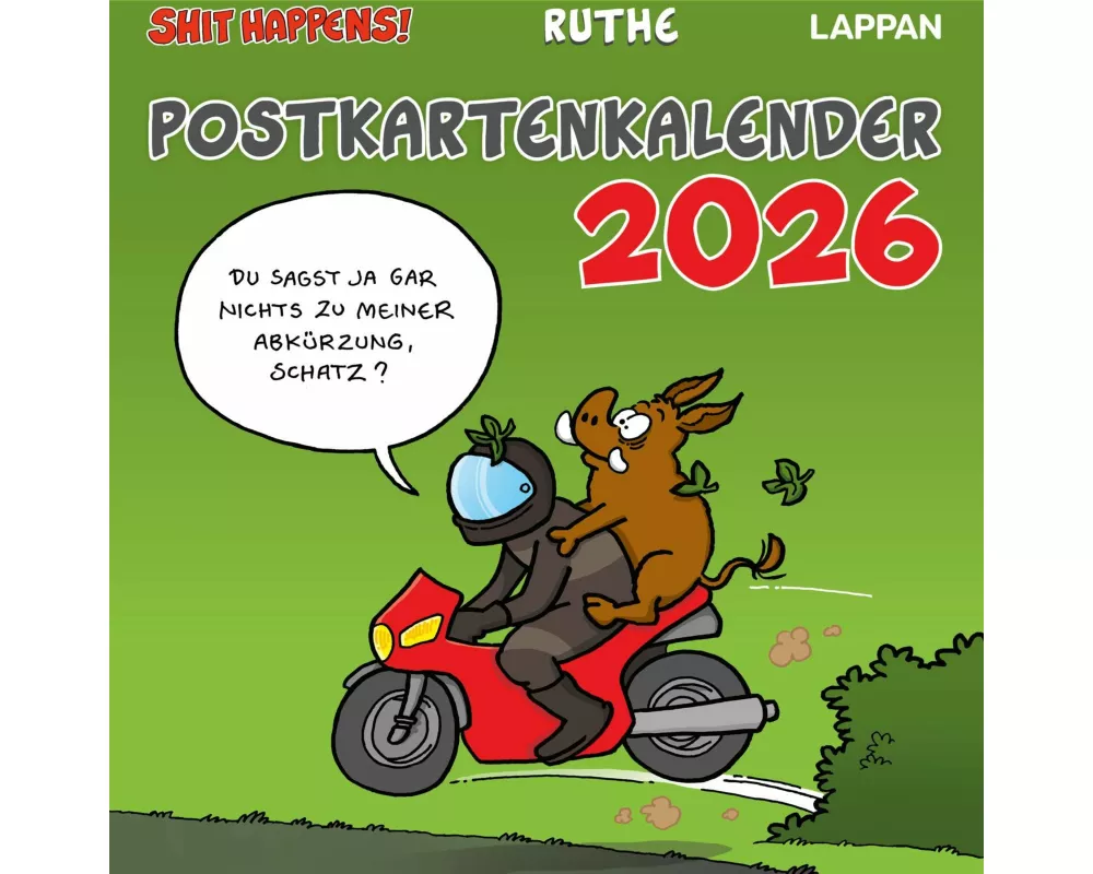 Shit happens! Postkartenkalender 2026