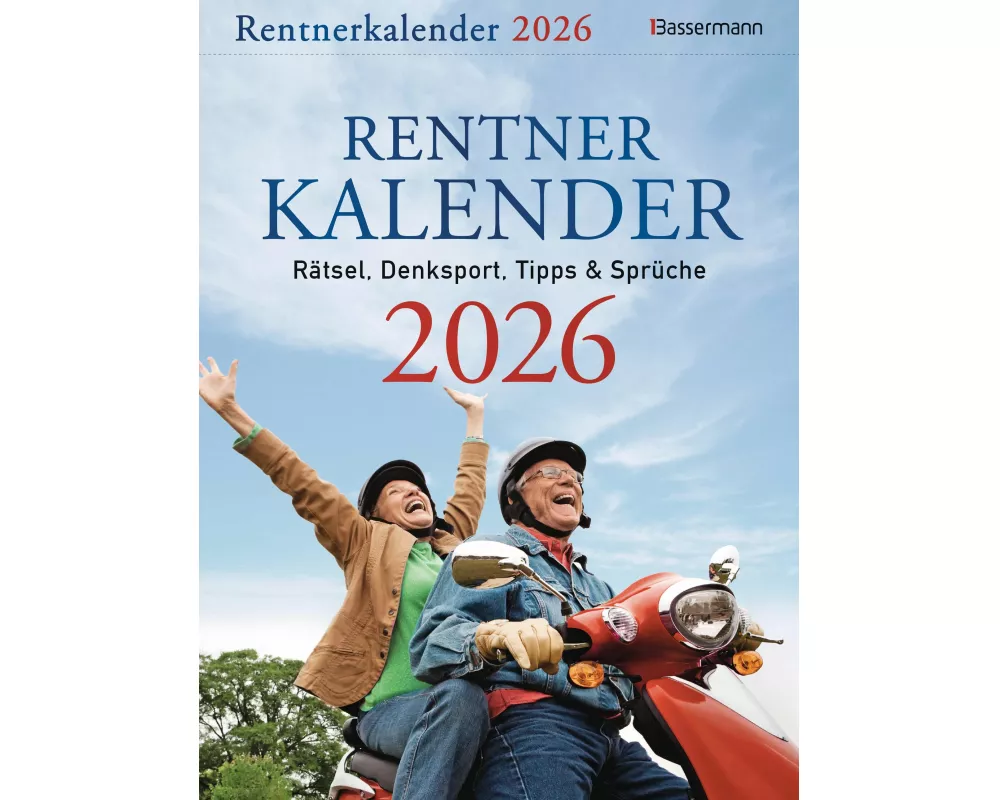 Rentnerkalender 2026. Der beliebte Abreißkalender bringt Schwung in den Ruhestand