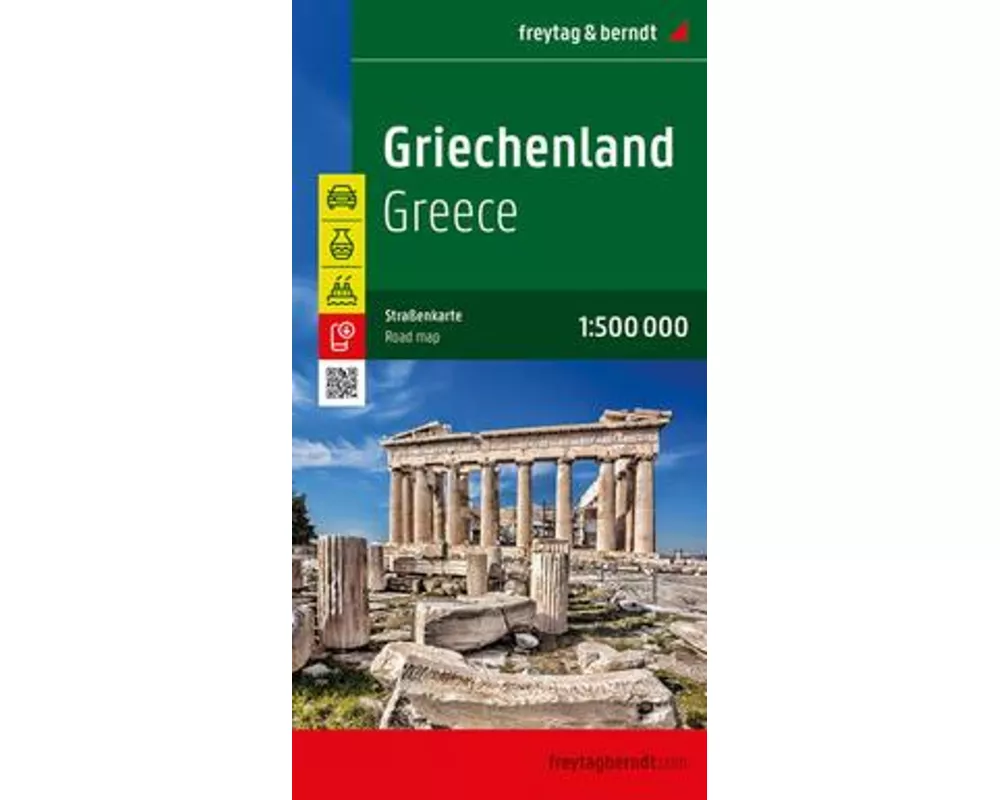 Griechenland, Straßenkarte 1:500.000, freytag & berndt