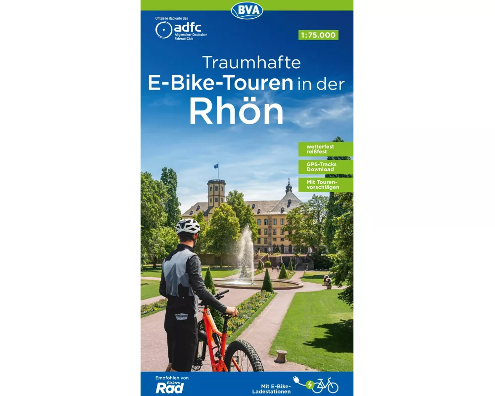 BVA ADFC Regionalkarte Traumhafte E-Bike-Touren in der Rhön 1:75.000