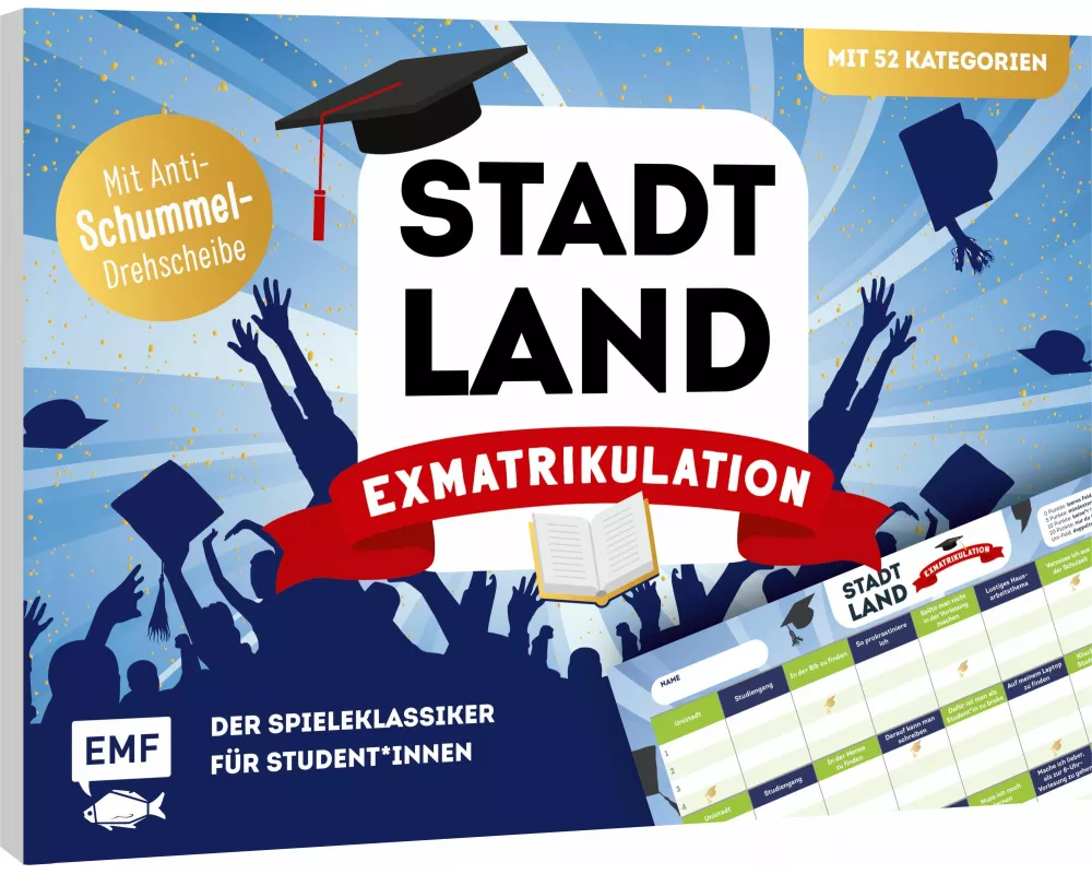 Stadt, Land, Exmatrikulation – Der Spieleklassiker für Studentinnen und Studenten