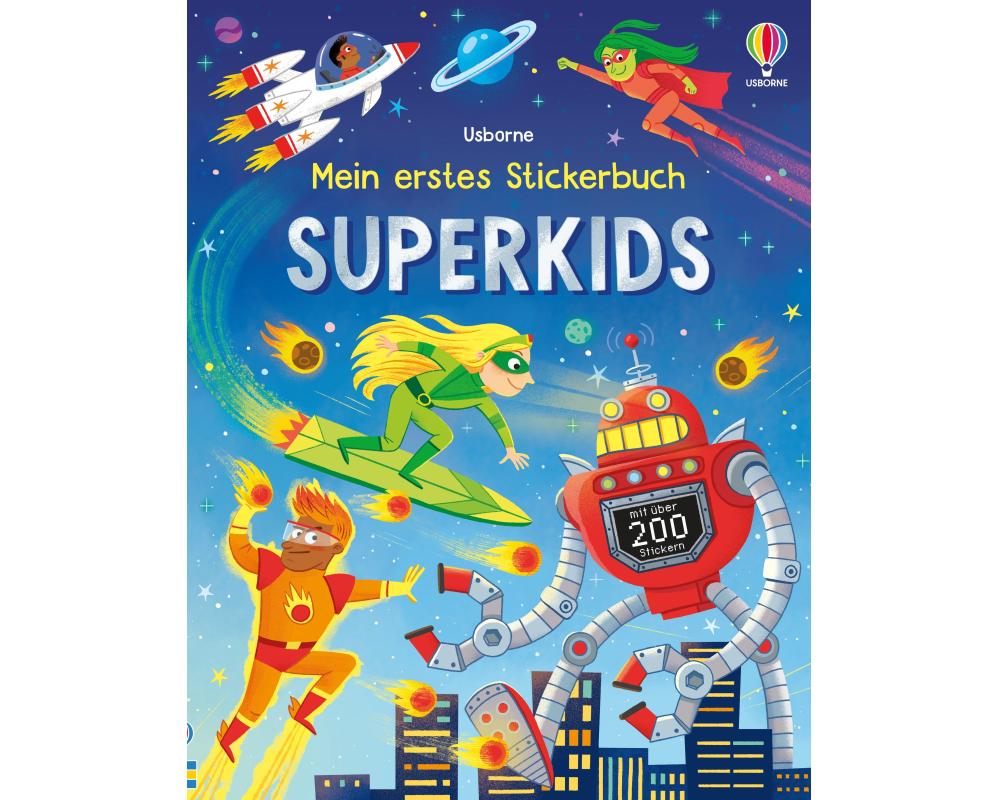 Mein erstes Stickerbuch: Superkids