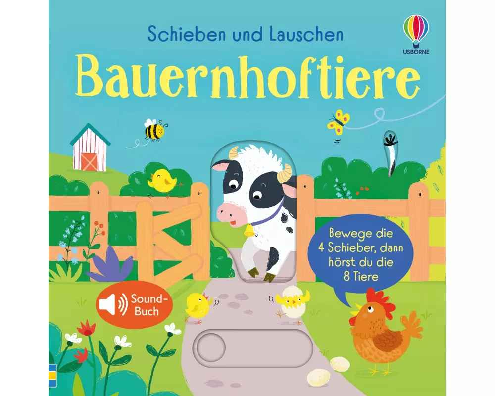 Schieben und Lauschen: Bauernhoftiere