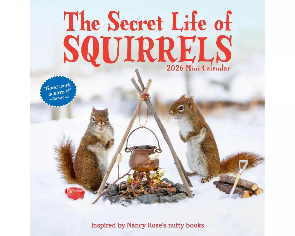 Secret Life of Squirrels Mini Wall Calendar 2026