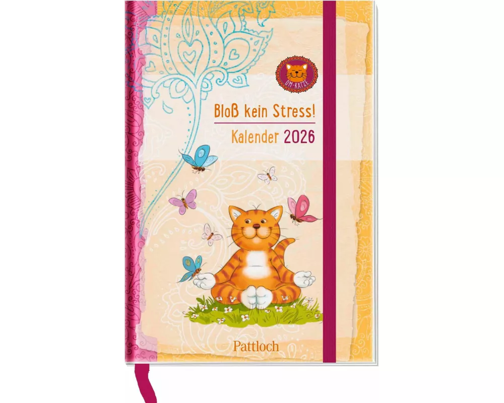 Taschenkalender 2026: Om-Katze: Bloß kein Stress!