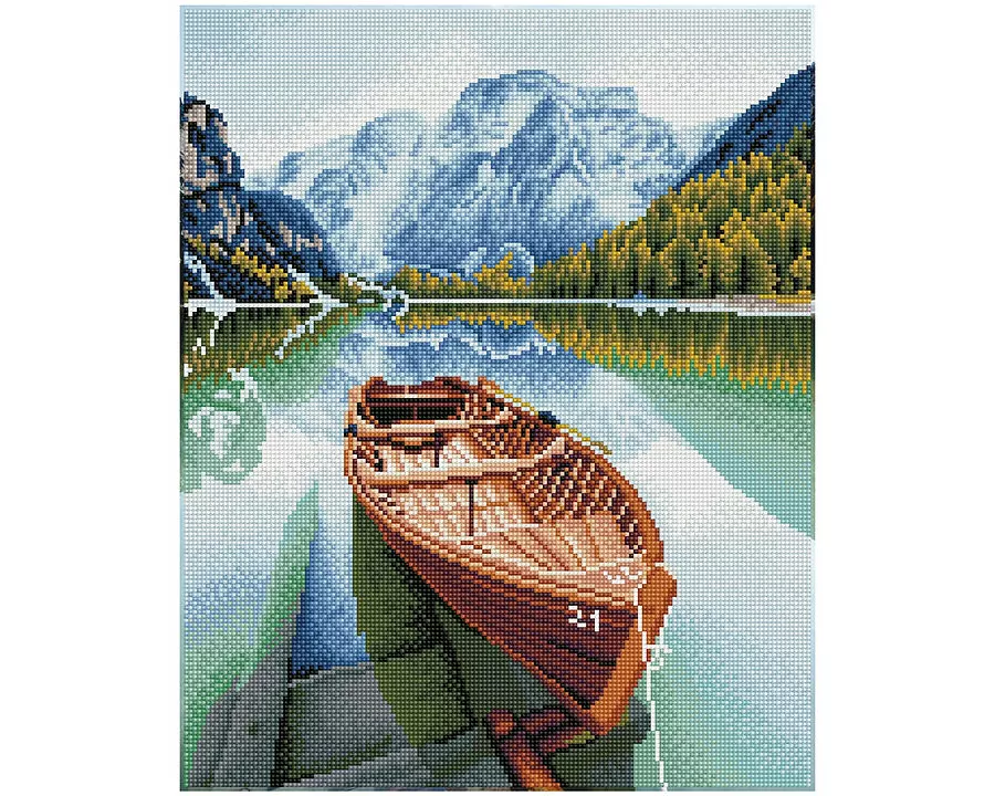 Diamond Painting Boot im Fjord