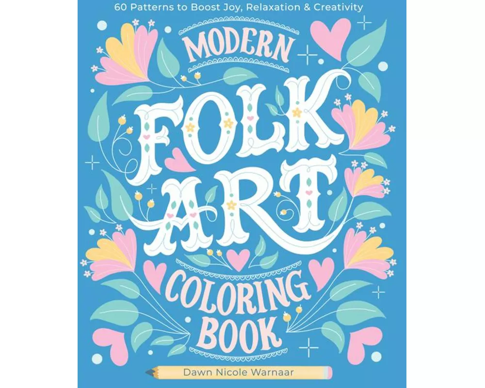 Modern Folk Art Coloring Book