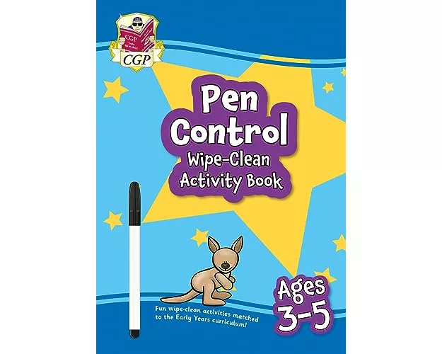 New Pen Control Wipe-Clean Activity Book for Ages 3-5 (with pen)