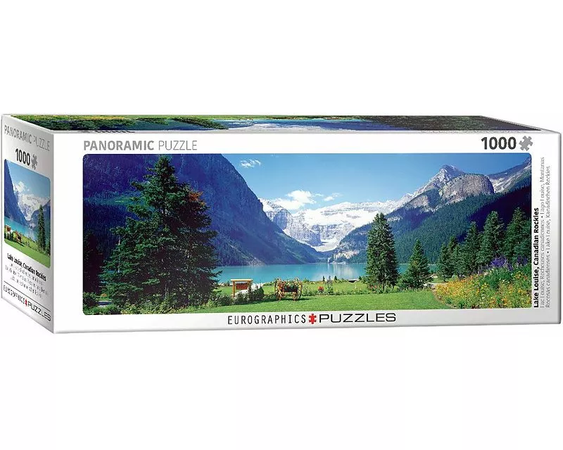 Panoramic Puzzle 1000 Teile - Lake Louise Canadian Rockies
