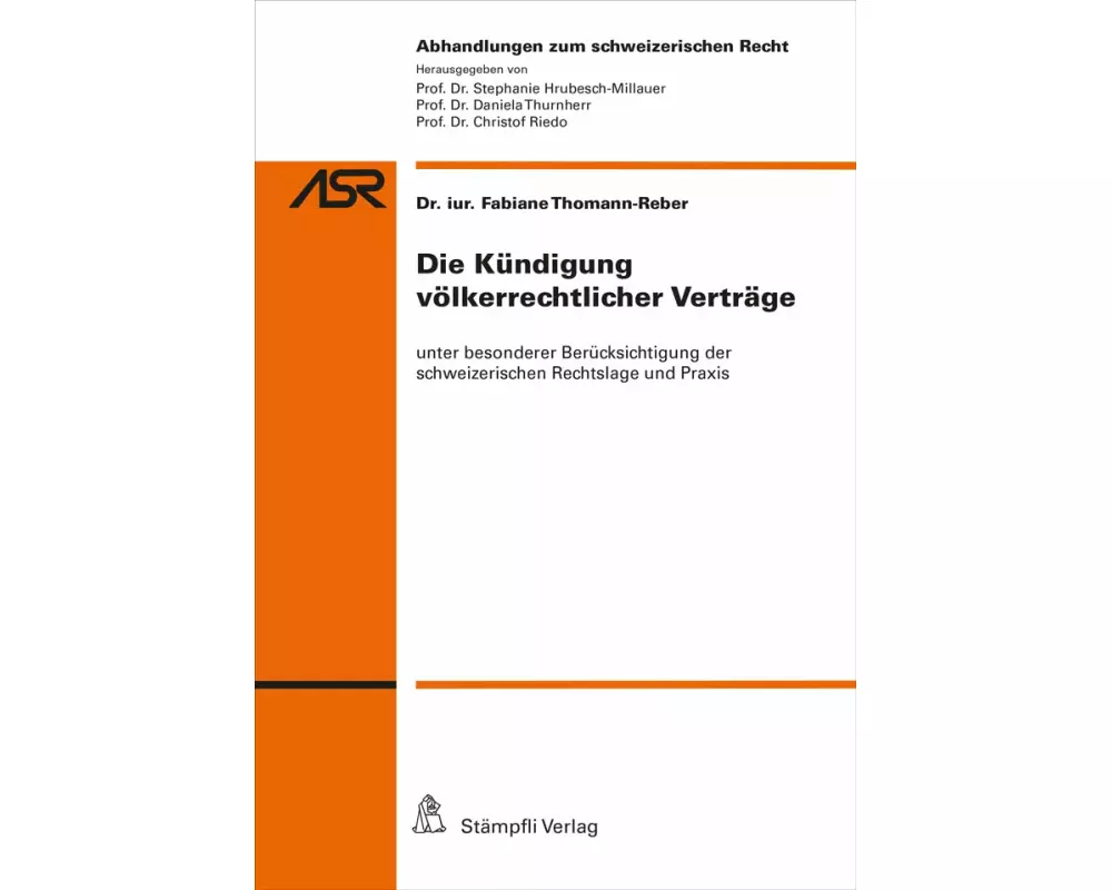 Die Kündigung völkerrechtlicher Verträge