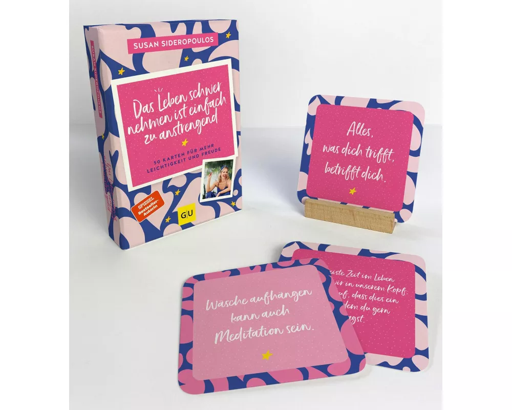 Das Leben schwer nehmen ist einfach zu anstrengend - Das Kartenset zum SPIEGEL Bestseller