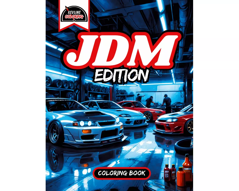 Revline Coloring JDM Edition Car Coloring Book