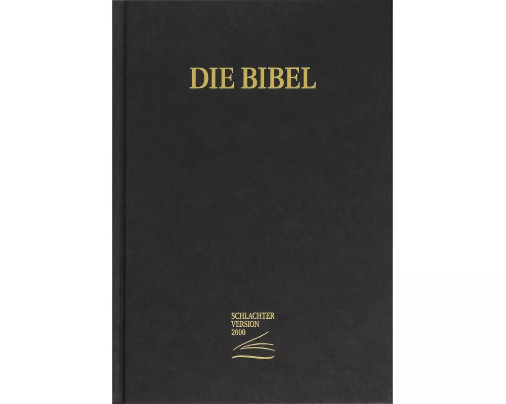 Schlachter 2000 Bibel - Großdruckausgabe (Hardcover, schwarz)