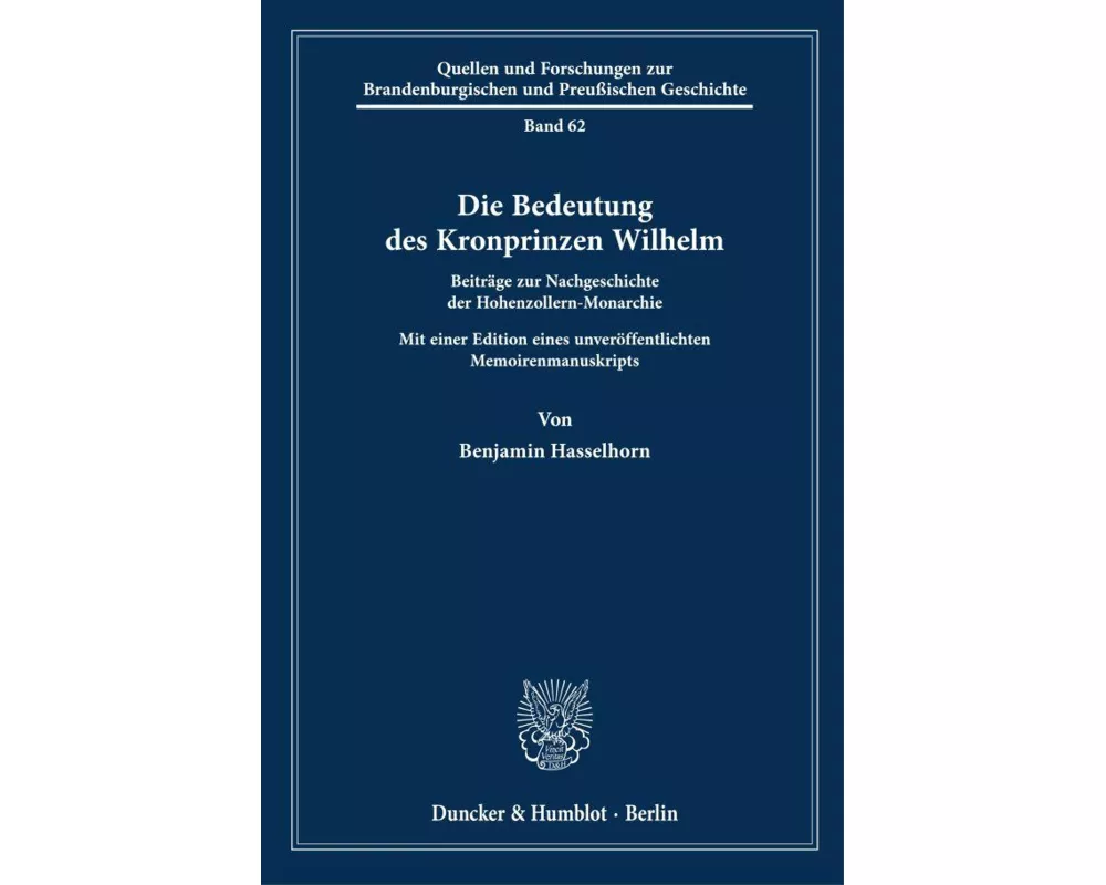 Die Bedeutung des Kronprinzen Wilhelm
