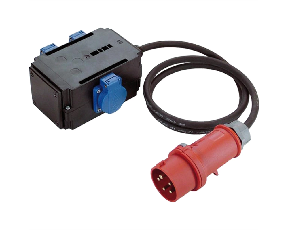 BACHMANN CEE-Adapter 16A 3Ph, 3xSchutzkontakt IP44 1,5m