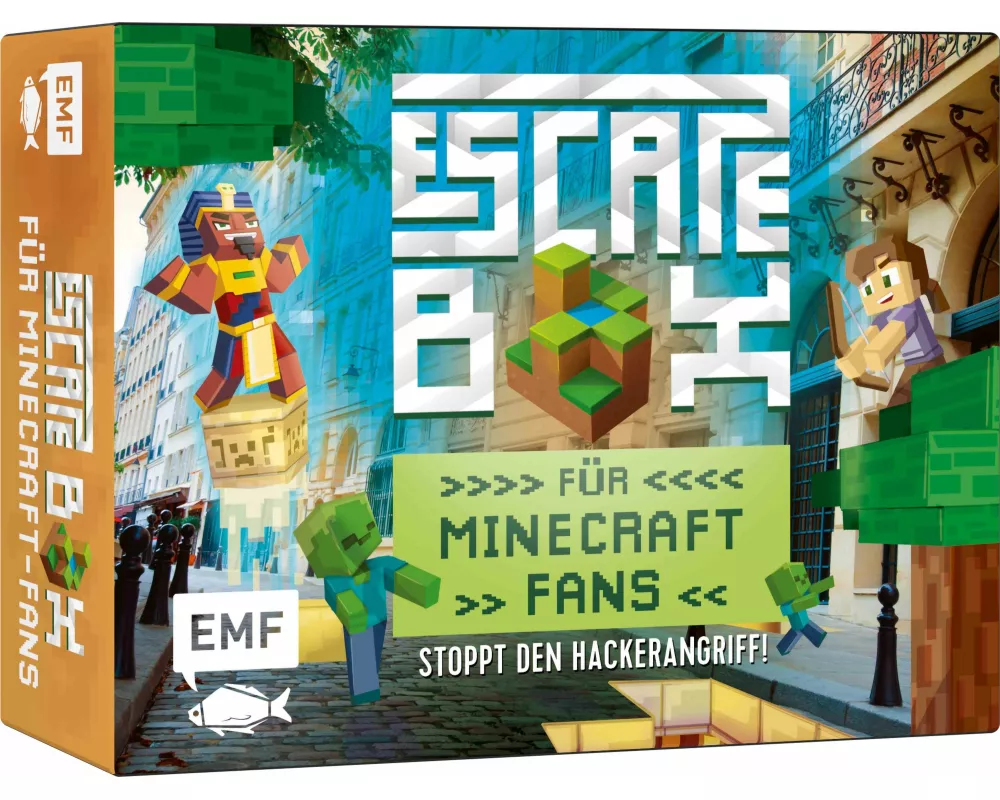 Die Escape-Box für Minecraft-Fans: Stoppt den Hackerangriff!