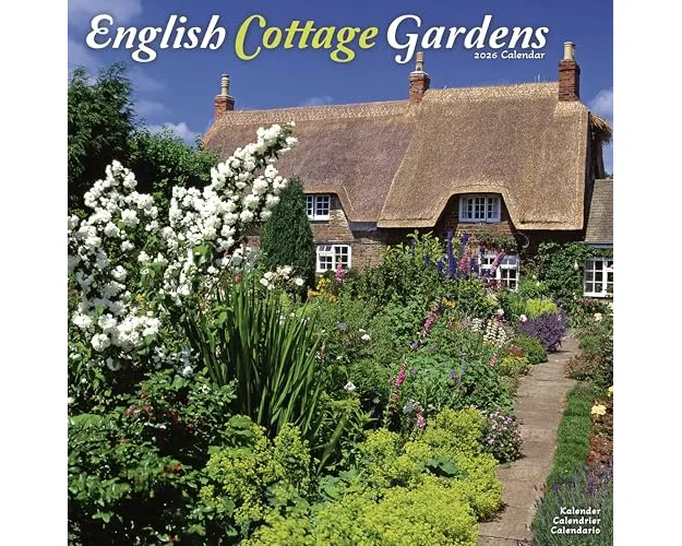 English Gardens Calendar 2026 Square Scenic Wall Calendar - 16 Month