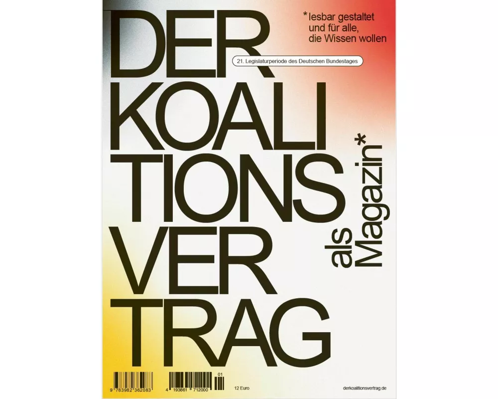 Der Koalitionsvertrag als Magazin