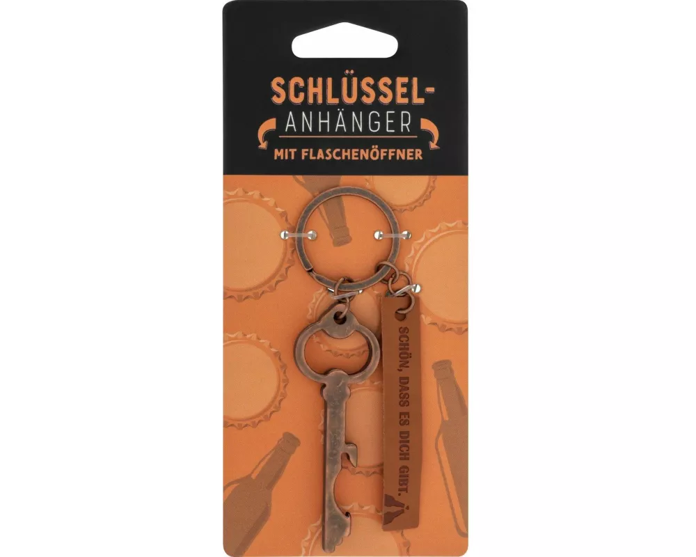 Schlüsselanhänger mit Flaschenöffner "Schön"