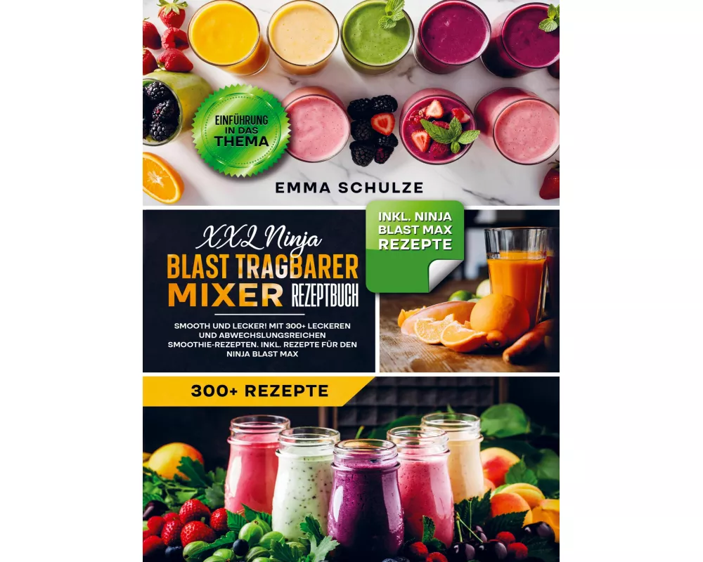 XXL Ninja Blast tragbarer Mixer Rezeptbuch