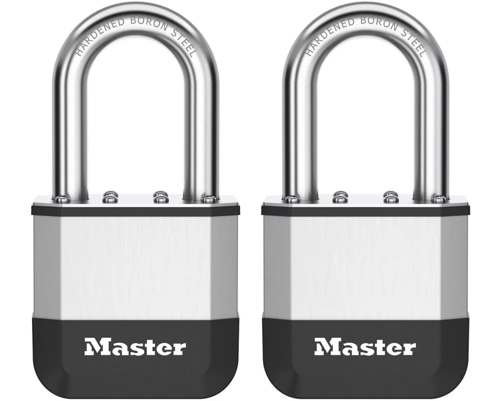 Masterlock Vorhängeschloss Elite 52 mm 2er Silber Aluminium/Stahl