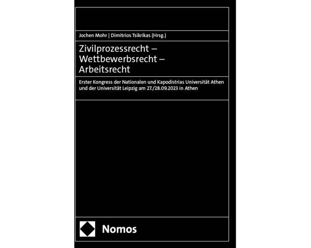 Zivilprozessrecht – Wettbewerbsrecht – Arbeitsrecht