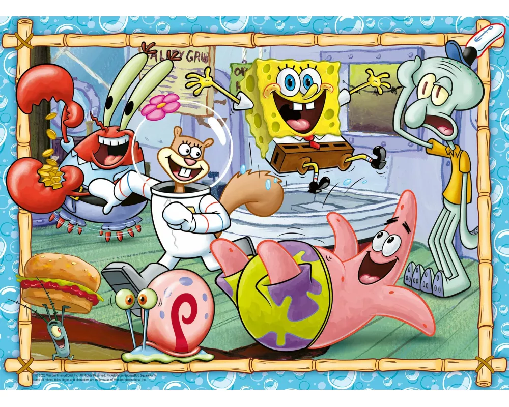 Kinderpuzzle 200 XXL Teile - Spongebob - Neue Abenteuer in Bikini Bottom