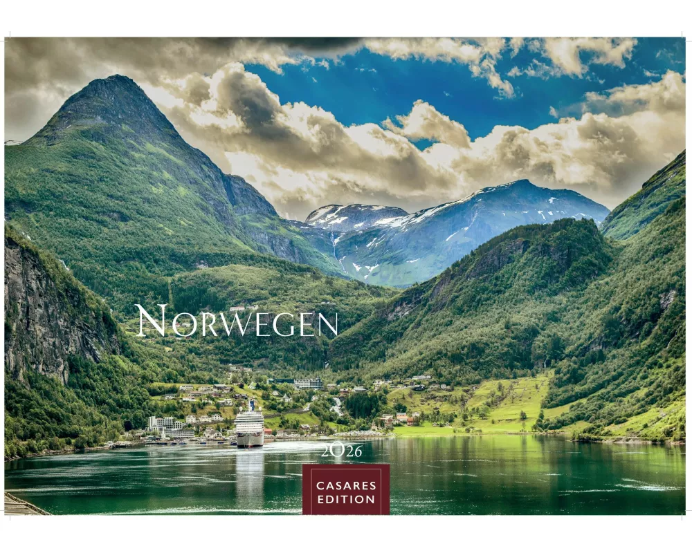 Norwegen Kalender 2026 - Wandkalender | Fotokalender Nordeuropa 35x50cm Grosses Format - Mit 12 atemberaubenden Norwegen-Fotografien, die die Schönhei