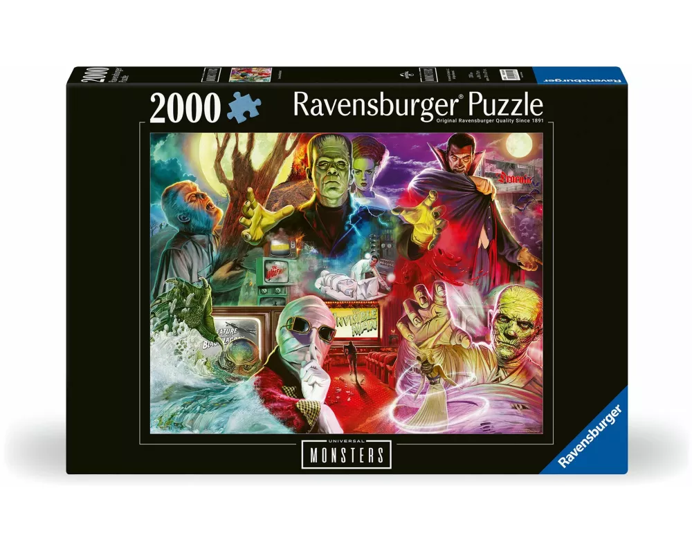 Erwachsenenpuzzle 2000 Teile - Universal Multiproperty - Universal Monsters
