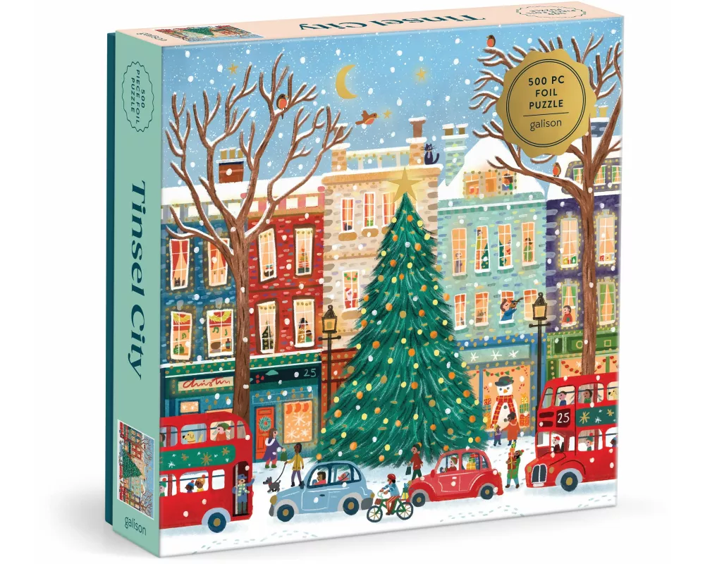 Tinsel City 500 Piece Foil Puzzle
