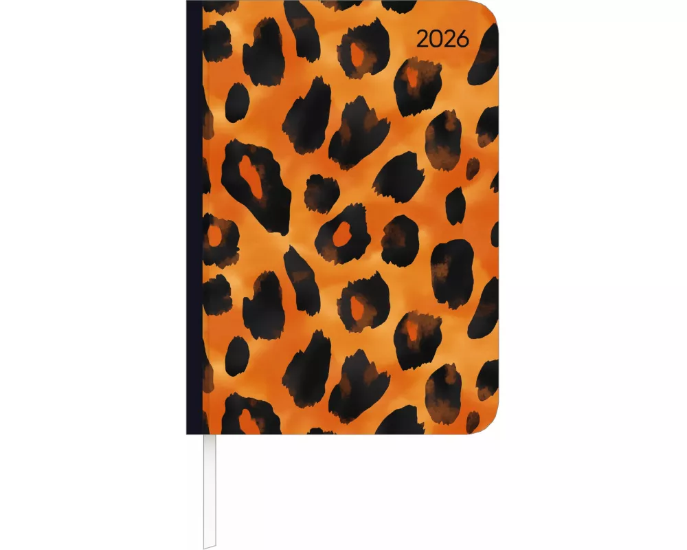 Alpha Edition - Lady Journal Animal Print 2026 – Taschenkalender A6 (10,7×15,2 cm) 192 Seiten, Habit-Tracker & Bucket List, stilvoller Terminplaner fü