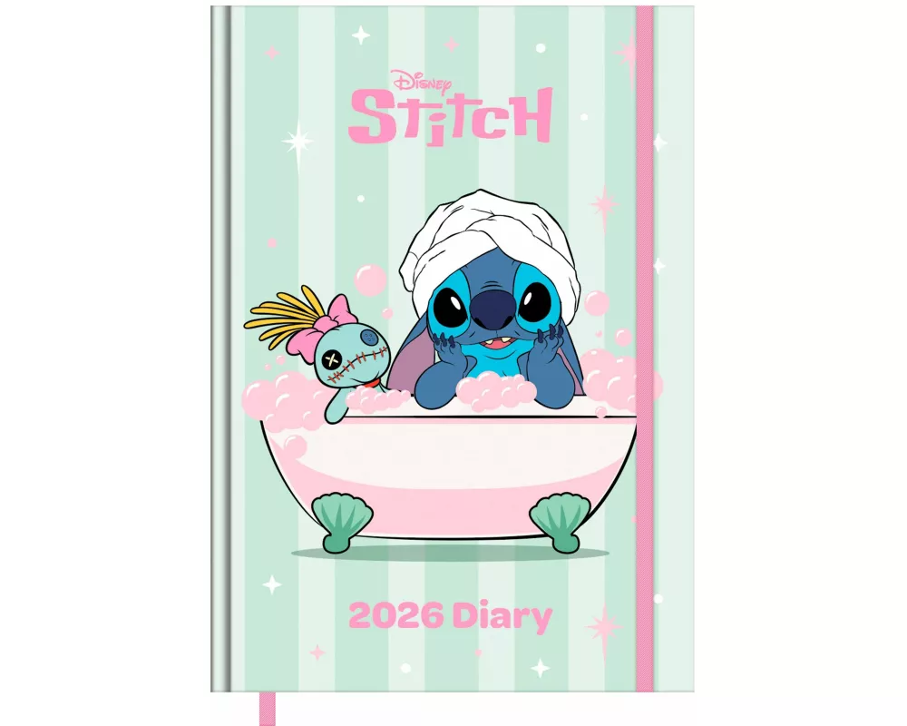 Pyramid - LILO & STITCH 2026 – Buchkalender A5 (15×21 cm) mit wöchentlichen Disney-Motiven von Lilo & Stitch, Planer für Schule, Uni, Arbeit & Fans de