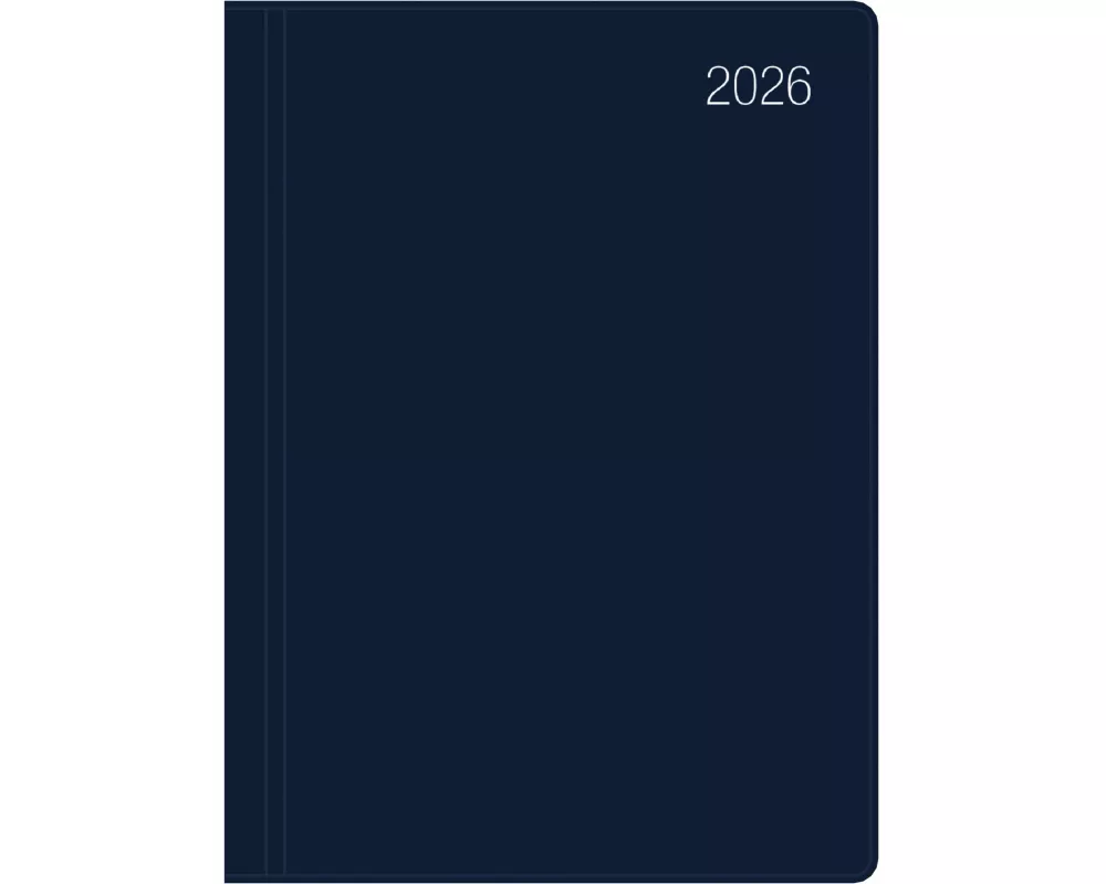 Zettler Taschenkalender 1T/1S blau 2026 – Timer 10 × 14 cm, 1 Tag pro Seite, flexibler Kunststoffeinband, FSC-zertifiziert