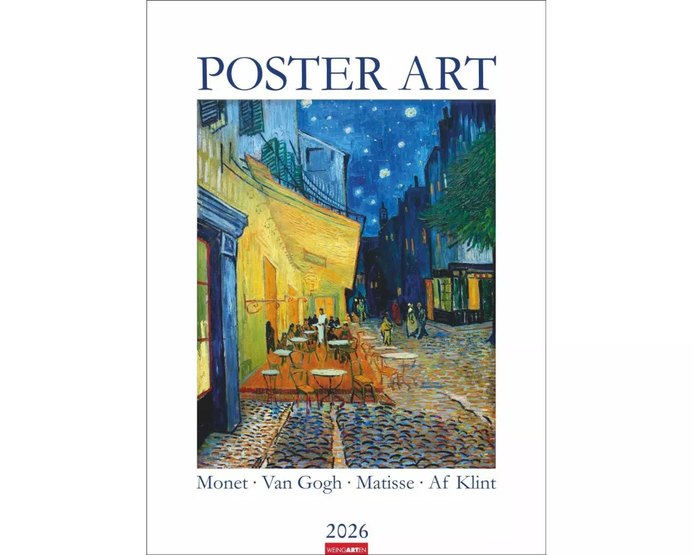 Poster Art Kalender 2026 - Monet, Van Gogh, Matisse, Kandinsky