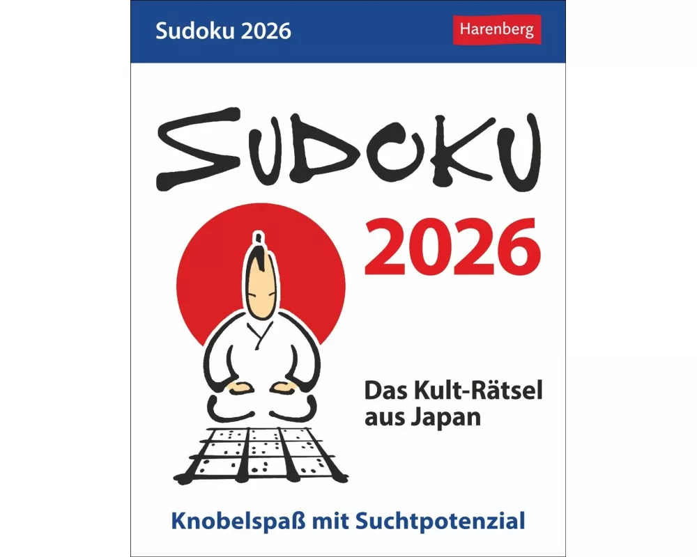Sudoku Tagesabreißkalender 2026 - Das Kult-Rätsel aus Japan