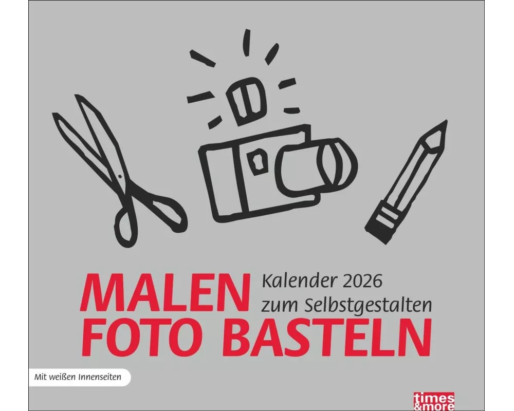 times&more Bastelkalender silber 2026