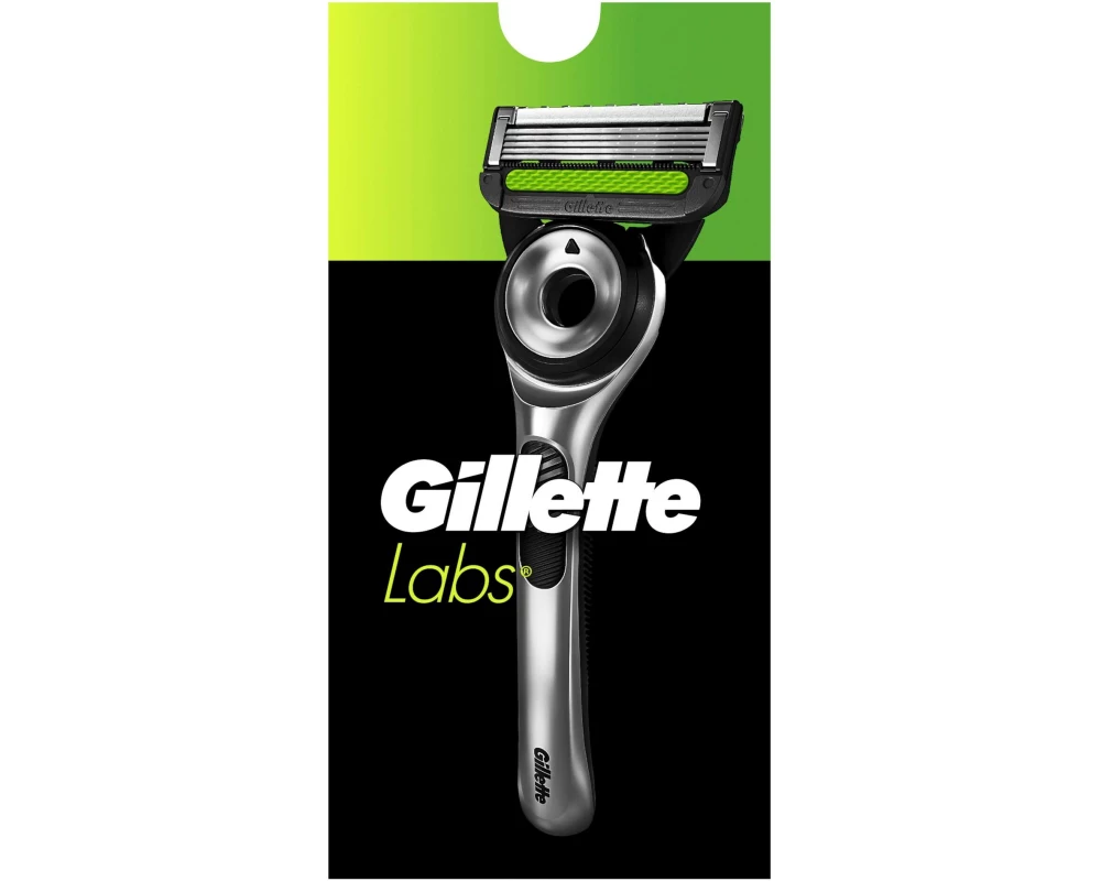 Gillette Herrenrasierer GilletteLabs 5er + Handstück + Wandhalterung