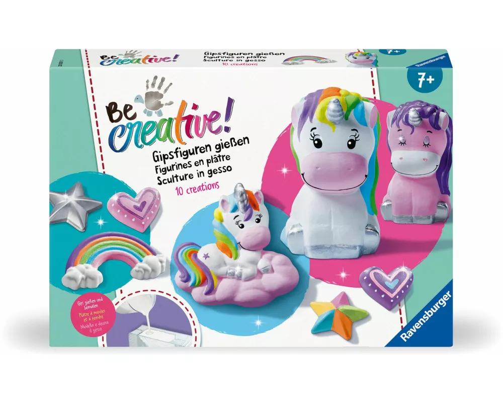 BeCreative Midi - Bastelset Gipsgießen Einhorn
