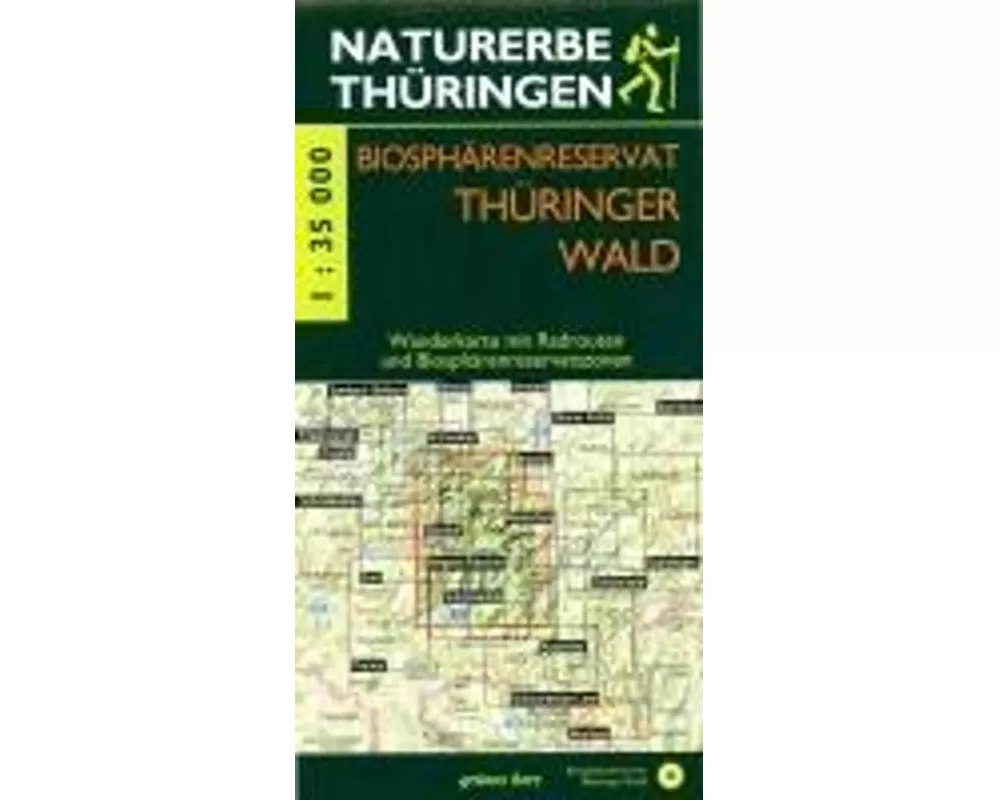 Wanderkarte Biosphärenreservat Thüringer Wald 1:35 000