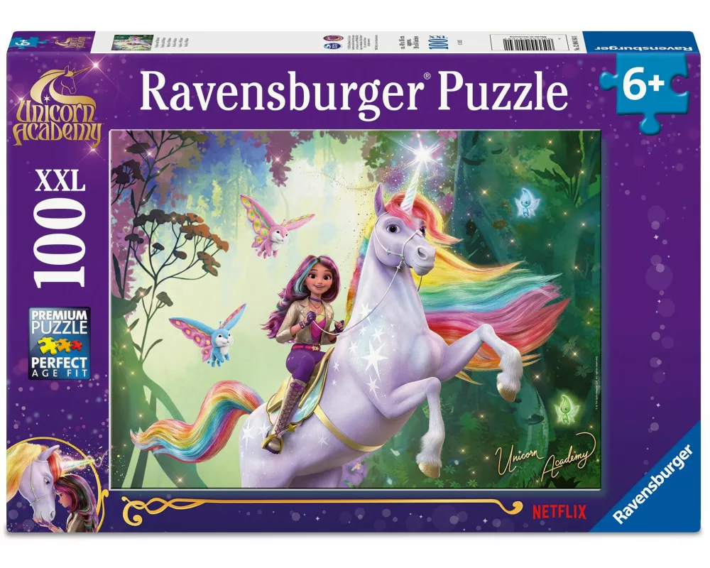 Kinderpuzzle 100 XXL Teile - Unicorn Academy - Sophia und Wildstar