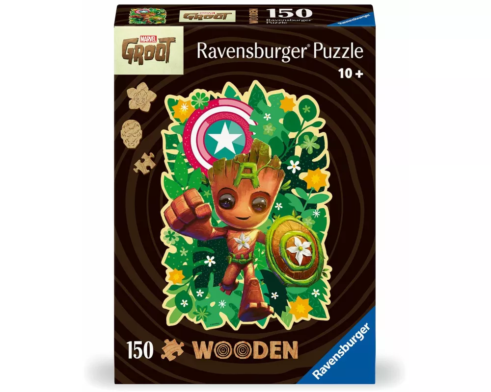 Wooden Puzzle 150 Teile - Marvel Groot