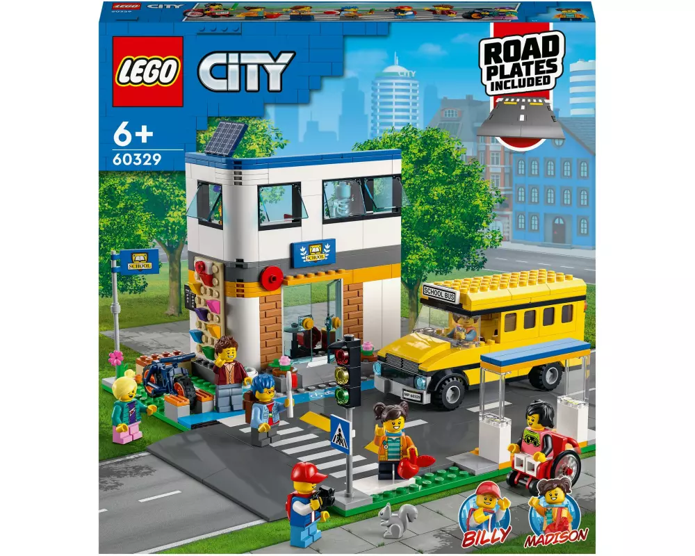 LEGO® City Schule mit Schulbus 60329
