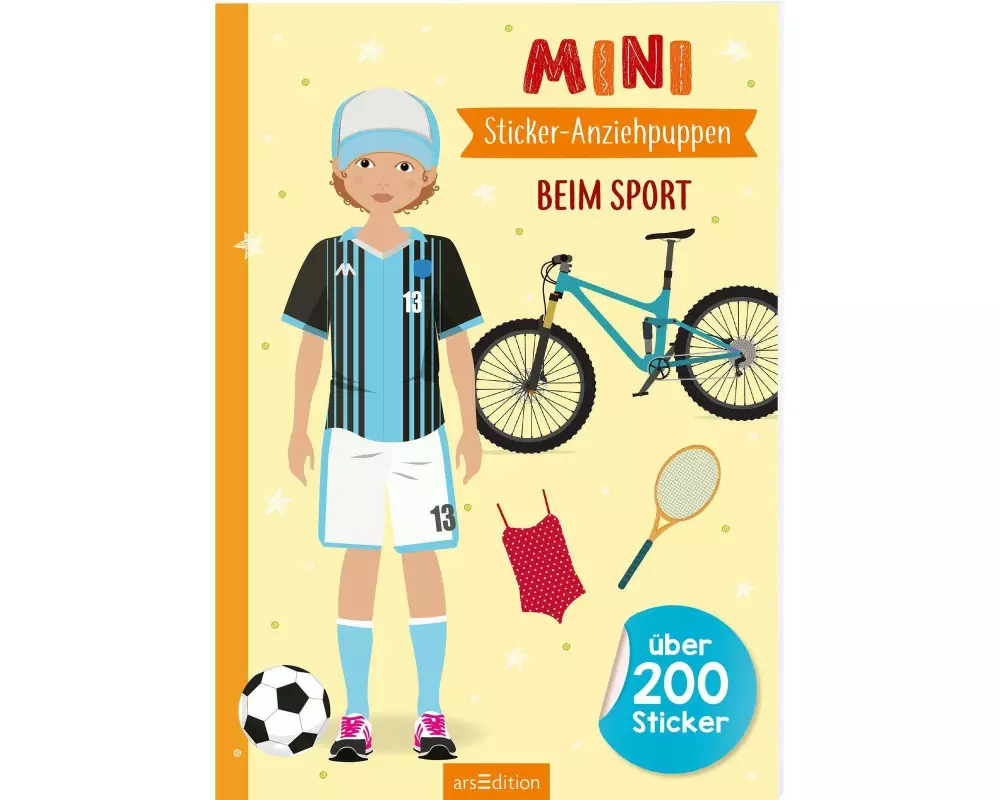 Mini-Sticker-Anziehpuppen – Beim Sport