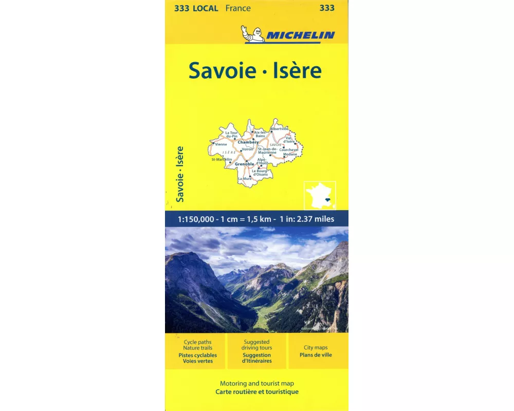 Isere Savoie - Michelin Local Map 333